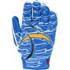 image:imageWilson NFL Stretch Fit Football Gloves  Youth and Adult SizesLos Angeles Chargers