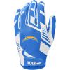 image:imageWilson NFL Stretch Fit Football Gloves  Youth and Adult SizesLos Angeles Chargers