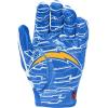 image:imageWilson NFL Stretch Fit Football Gloves  Youth and Adult SizesLos Angeles Chargers