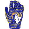 image:imageWilson NFL Stretch Fit Football Gloves  Youth and Adult SizesLos Angeles Rams