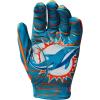 image:imageWilson NFL Stretch Fit Football Gloves  Youth and Adult SizesMiami Dolphins