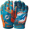 image:imageWilson NFL Stretch Fit Football Gloves  Youth and Adult SizesMiami Dolphins