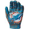 image:imageWilson NFL Stretch Fit Football Gloves  Youth and Adult SizesMiami Dolphins