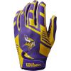image:imageWilson NFL Stretch Fit Football Gloves  Youth and Adult SizesMinnesota Vikings