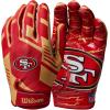 image:imageWilson NFL Stretch Fit Football Gloves  Youth and Adult SizesNew England Patriots