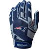 image:imageWilson NFL Stretch Fit Football Gloves  Youth and Adult SizesNew England Patriots
