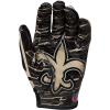 image:imageWilson NFL Stretch Fit Football Gloves  Youth and Adult SizesNew Orleans Saints