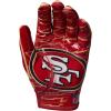 image:imageWilson NFL Stretch Fit Football Gloves  Youth and Adult SizesSan Francisco 49ers