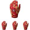 image:imageWilson NFL Stretch Fit Football Gloves  Youth and Adult SizesSan Francisco 49ers