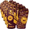 image:imageWilson NFL Stretch Fit Football Gloves  Youth and Adult SizesWashington Commanders