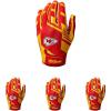 image:imageWilson NFL Stretch Fit Football Gloves  Youth and Adult SizesKansas City Chiefs