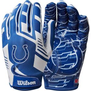 image:imageWilson NFL Stretch Fit Football Gloves  Youth and Adult SizesIndianapolis Colts