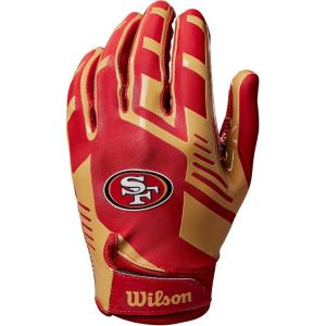 image:imageWilson NFL Stretch Fit Football Gloves  Youth and Adult SizesNew England Patriots