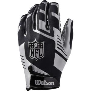 image:imageWilson NFL Team Logo Stretch Fit Receiver Gloves  Adult and Youth Sizes
