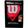image:imageWilson Optix XP Padel Kit  Red Featuring the red Optix XP Paddle and Three Wilson Rush 100 Balls