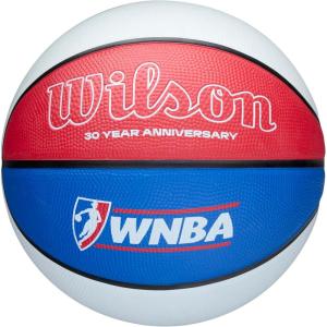 image:imageWILSON WNBA 30th Anniversary Legacy IndoorOutdoor BasketballRedWhiteBlue