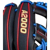 image:imageWilson Summer 2026 A2000 1786SS 115 Infield Baseball GloveBlackRoyal BlueRed