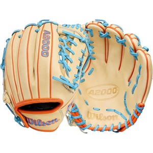 image:imageWilson Summer 2026 A2000 1786SS 115 Infield Baseball GloveBlondeOrangeSky Blue