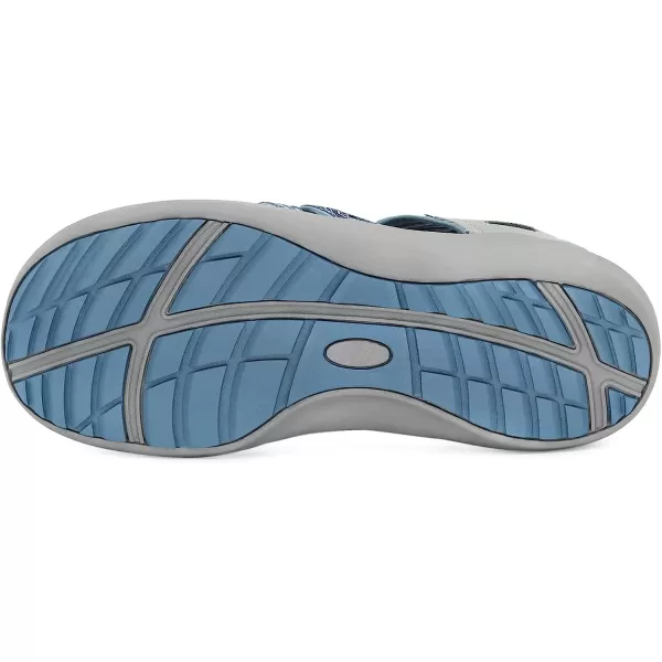 imageGRITION Hiking Sandals Women Closed Toe Waterproof Lightweight Adjustable Hiking Athletic Sandals Breathable For Beach Summer Adventure Comfortable Outdoor SportBlue2