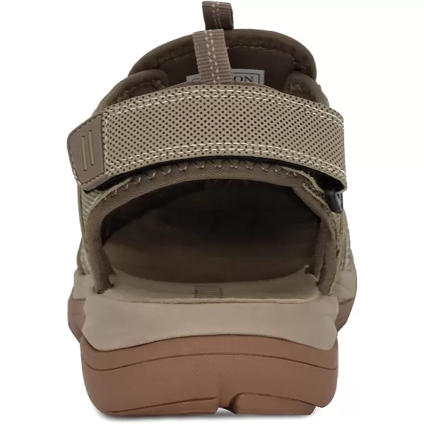 imageGRITION Mens Closed Toe Sandals Outdoor Hiking Sport Water Shoes Waterproof Athletic Comfortable Beach Walking Sandal Fisherman SummerBeige
