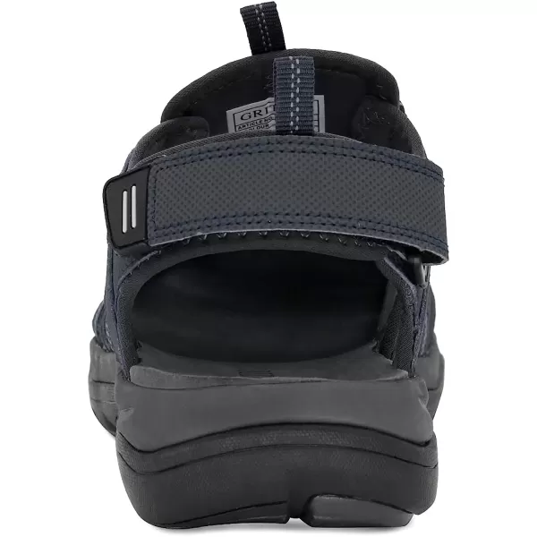 imageGRITION Mens Closed Toe Sandals Outdoor Hiking Sport Water Shoes Waterproof Athletic Comfortable Beach Walking Sandal Fisherman SummerDark Blue