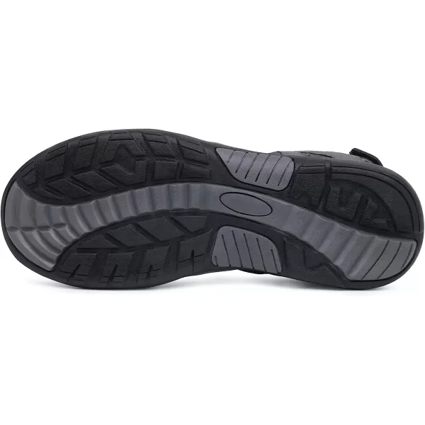 imageGRITION Mens Closed Toe Sandals Outdoor Hiking Sport Water Shoes Waterproof Athletic Comfortable Beach Walking Sandal Fisherman SummerGrey 01