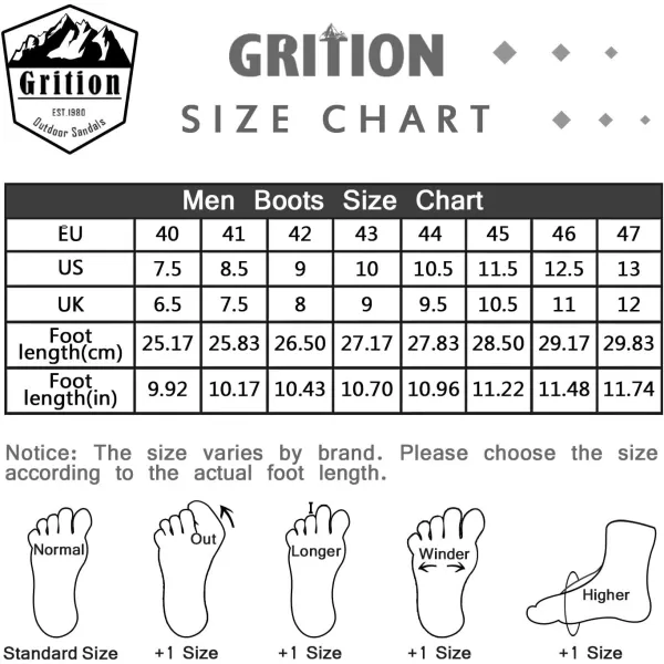 imageGRITION Mens Hiking Boots Waterproof Outdoor Walking Boots Mid Ankle Comfortable Athletic Boots Lightweight Lace Up Backpacking ShoesYellow