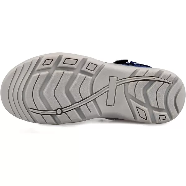 imageGRITION Women Hiking Sandals Comfortable Walking Sport Sandals Summer Open Toe Athletic Sports Shoes Waterproof Lightweight For Travelling Outdoor Trekking BeachNavy
