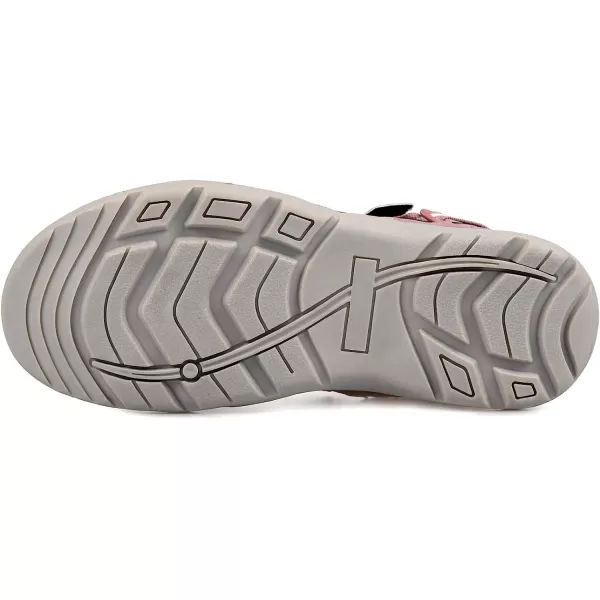 imageGRITION Women Hiking Sandals Comfortable Walking Sport Sandals Summer Open Toe Athletic Sports Shoes Waterproof Lightweight For Travelling Outdoor Trekking BeachPink