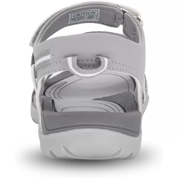 imageGRITION Women Hiking Sandals Comfortable Walking Sport Sandals Summer Open Toe Athletic Sports Shoes Waterproof Lightweight For Travelling Outdoor Trekking BeachGrey