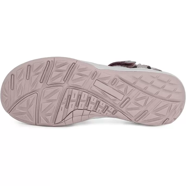 imageGRITION Women Hiking Sandals Wide Outdoor Girl Sport Summer Flat Beach Water Shoes Open Toe Adjustable Walking ShoesLight Pink