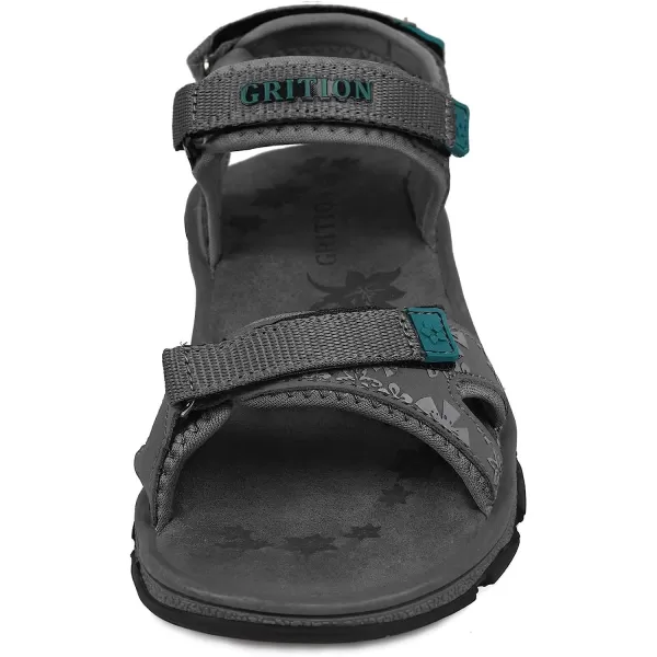 imageGRITION Womens Athletic Sport Sandal Adjustable Hiking Sandal Comfortable Open toe Walking Beach Water Sandal with Lightweight CasualGrey
