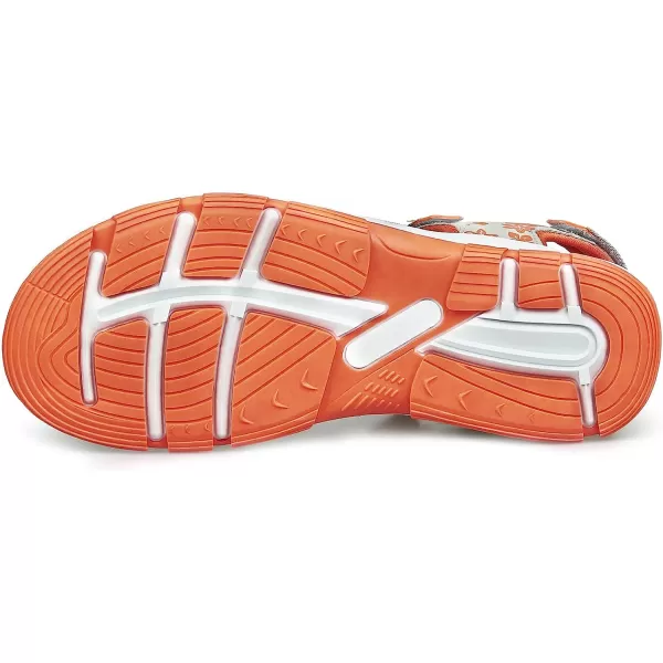 imageGRITION Womens Athletic Sport Sandal Adjustable Hiking Sandal Comfortable Open toe Walking Beach Water Sandal with Lightweight CasualOrange