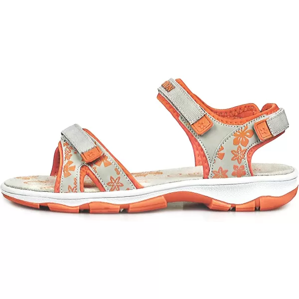 imageGRITION Womens Athletic Sport Sandal Adjustable Hiking Sandal Comfortable Open toe Walking Beach Water Sandal with Lightweight CasualOrange