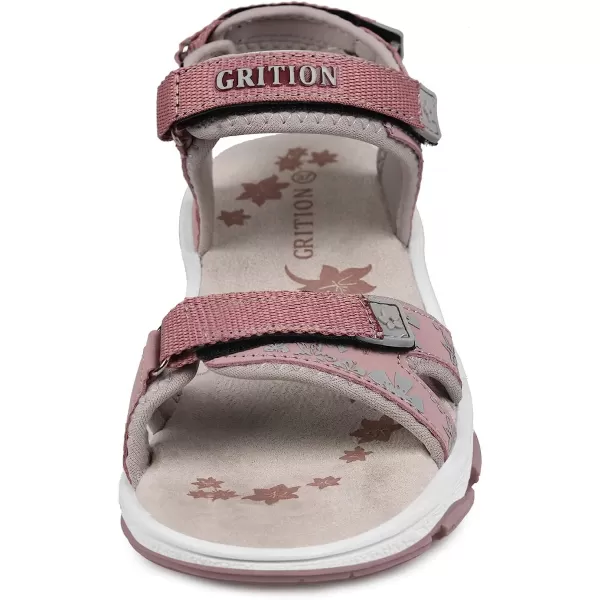 imageGRITION Womens Athletic Sport Sandal Adjustable Hiking Sandal Comfortable Open toe Walking Beach Water Sandal with Lightweight CasualPink