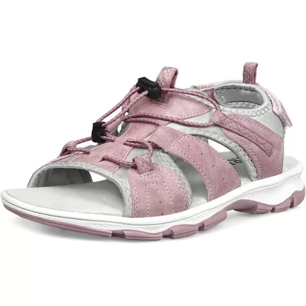 imageGRITION Hiking Sandals for Women Comfortable Summer Sports Walking Sandals with Soft Footbed Lightweight Quick Dry Adjustable Athletic Beach Water Sandals OutdoorPink