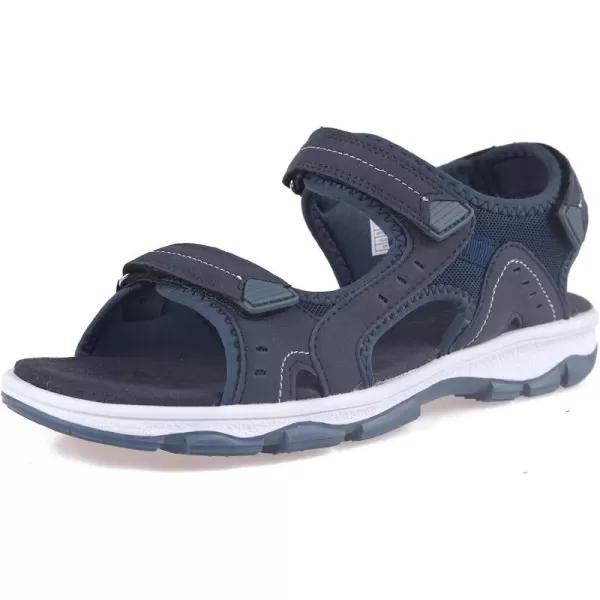 imageGRITION Womens Athletic Sport Hiking Sandal With Comfortable Open Toe Summer Walking Sandal for outdoor Trekking Water Shoe With Lightweight beach ComfortNavy