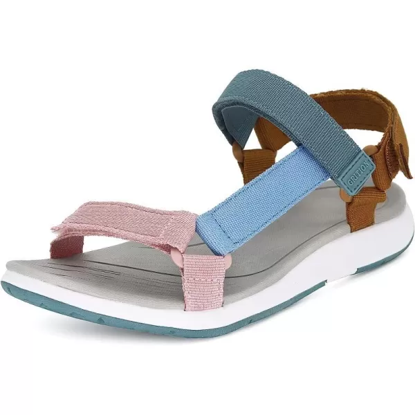 imageGRITION Womens Outdoor Sports Sandals Lightweight Summer Beach Sandals Breathbale Hiking NonSlip Casual Sports SandalsAssorted