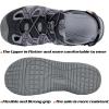 imageGRITION Hiking Sandals Women Closed Toe Waterproof Lightweight Adjustable Hiking Athletic Sandals Breathable For Beach Summer Adventure Comfortable Outdoor Sport2148black Pink