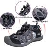 imageGRITION Hiking Sandals Women Closed Toe Waterproof Lightweight Adjustable Hiking Athletic Sandals Breathable For Beach Summer Adventure Comfortable Outdoor Sport2148black Pink