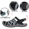 imageGRITION Hiking Sandals Women Closed Toe Waterproof Lightweight Adjustable Hiking Athletic Sandals Breathable For Beach Summer Adventure Comfortable Outdoor SportBlack2314sandals