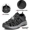 imageGRITION Hiking Sandals Women Closed Toe Waterproof Lightweight Adjustable Hiking Athletic Sandals Breathable For Beach Summer Adventure Comfortable Outdoor SportBlack2330