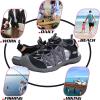 imageGRITION Hiking Sandals Women Closed Toe Waterproof Lightweight Adjustable Hiking Athletic Sandals Breathable For Beach Summer Adventure Comfortable Outdoor Sport2148black Pink