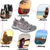 imageGRITION Hiking Sandals Women Closed Toe Waterproof Lightweight Adjustable Hiking Athletic Sandals Breathable For Beach Summer Adventure Comfortable Outdoor SportGreyPink 2401