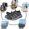 imageGRITION Hiking Sandals Women Closed Toe Waterproof Lightweight Adjustable Hiking Athletic Sandals Breathable For Beach Summer Adventure Comfortable Outdoor Sport2304black