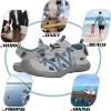 imageGRITION Hiking Sandals Women Closed Toe Waterproof Lightweight Adjustable Hiking Athletic Sandals Breathable For Beach Summer Adventure Comfortable Outdoor SportBlue 2148