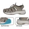 imageGRITION Hiking Sandals Women Closed Toe Waterproof Lightweight Adjustable Hiking Athletic Sandals Breathable For Beach Summer Adventure Comfortable Outdoor Sport2309beige Sandals