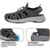 imageGRITION Hiking Sandals Women Closed Toe Waterproof Lightweight Adjustable Hiking Athletic Sandals Breathable For Beach Summer Adventure Comfortable Outdoor SportBlack2330