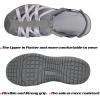 imageGRITION Hiking Sandals Women Closed Toe Waterproof Lightweight Adjustable Hiking Athletic Sandals Breathable For Beach Summer Adventure Comfortable Outdoor SportGreyPink 2314