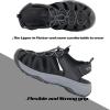 imageGRITION Hiking Sandals Women Closed Toe Waterproof Lightweight Adjustable Hiking Athletic Sandals Breathable For Beach Summer Adventure Comfortable Outdoor SportBlack2330